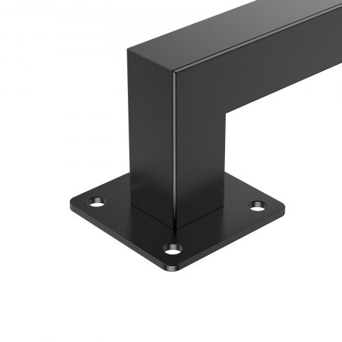 Wall Mounted Stair Handrail 4ft Black Iron Staircase Handrail Indoor