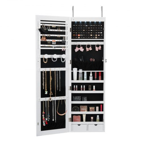Mirror Jewelry Cabinet 4705Inch Tall Lockable Jewelry Cabinet Armoire