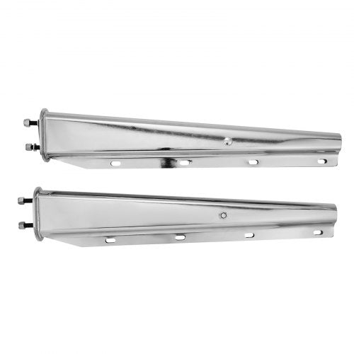 Chrome Straight Spring Loaded Mud Flap Hangers 212 Bolt Spacing Mudflap