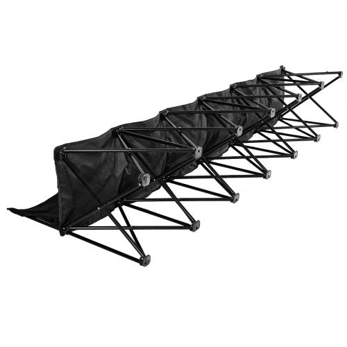 Portable Folding Bench 6 Seat Soccer Bench with Multiple Storage Pockets