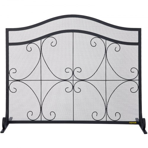 Fireplace Screen 38 x 265 InchHeavy Duty Iron Freestanding Spark Guard