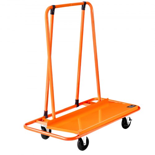 Drywall Cart Dolly 1800 lbs Load Capacity Steel Panel Dolly with 4 Swivel