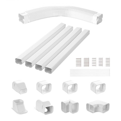 Mini Split Line Set Cover 3inch W 176Ft L PVC Decorative Pipe Line Cover