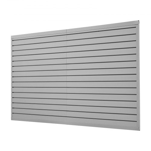 Slat Wall Paneling 8 x 4 ft PVC Garage Slatwall with Modular Design Grey