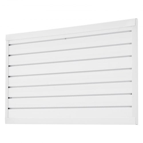 Slat Wall Paneling 2 x 4 ft PVC Garage Slatwall with Modular Design White
