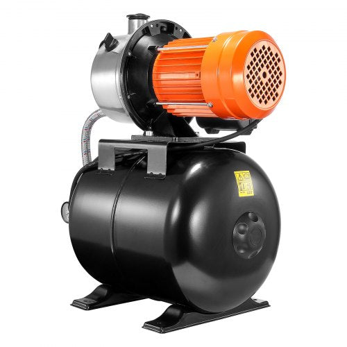 1.6 HP Shallow Well Pump with Pressure Tank 1320 GPH Automatic Irrigation