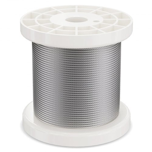 Wire Rope Kit 116 330 ft 304 Stainless Steel Cable with 80 Sleeves and 20