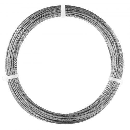 T304 Stainless Steel Cable 116 7x7 Steel Wire Rope 66 ft Cable Railing