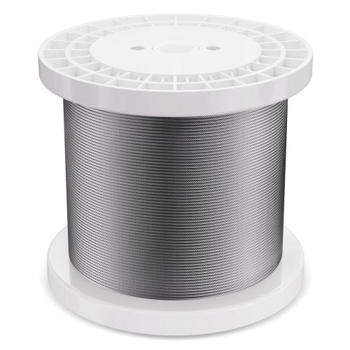 Wire Rope Kit 18 1000 ft 316 Stainless Steel Cable with Cutter and Gloves