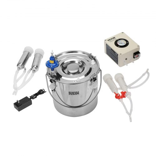 Goat Milking Machine 12 L 304 Stainless Steel Bucket Electric Automatic