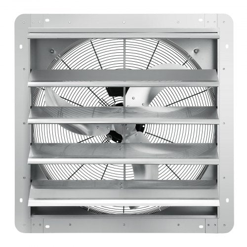 24 Shutter Exhaust Fan Highspeed 3320 CFM Aluminum Wall Mount Attic Fan