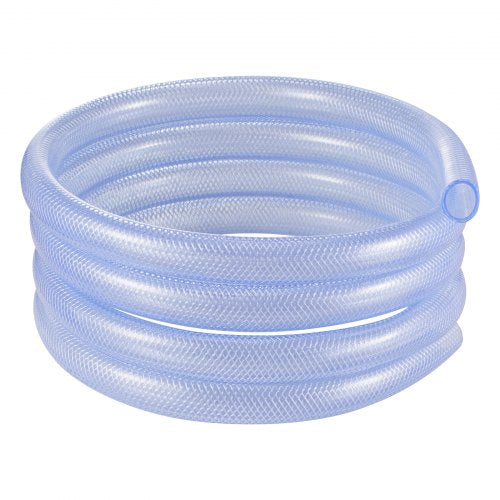 Braided Clear Vinyl Tubing 34 ID x 1920 OD 10FT Plastic PVC Tubing