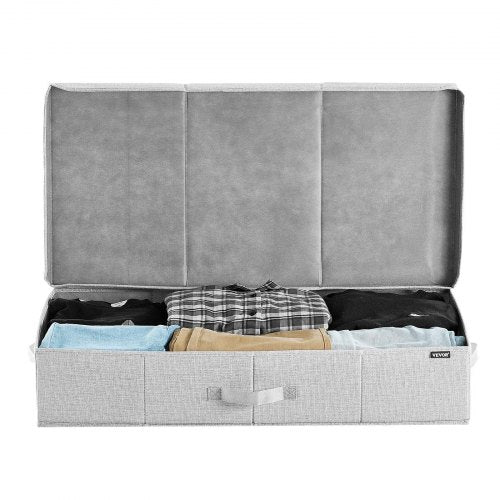 Under Bed Storage with Lids 317 x 159 x 6.1 Inch 48L Large Underbed