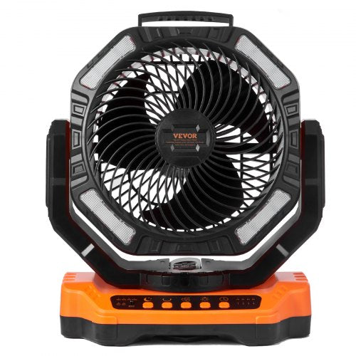 Portable Fan Rechargeable 13 inch Battery Powered Fan with LED Lantern 4