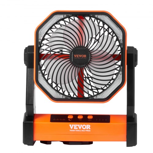 Portable Fan Rechargeable 8 inch Battery Powered Fan with LED Lantern 4