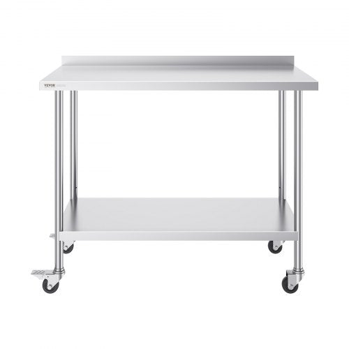 24 x 48 x 40 Inch Stainless Steel Work Table Commercial Food Prep Worktable