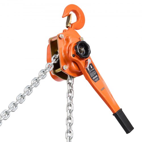 Manual Lever Chain Hoist 3T 6600Lbs Capacity Heavy Duty Come Along 20Ft Lift