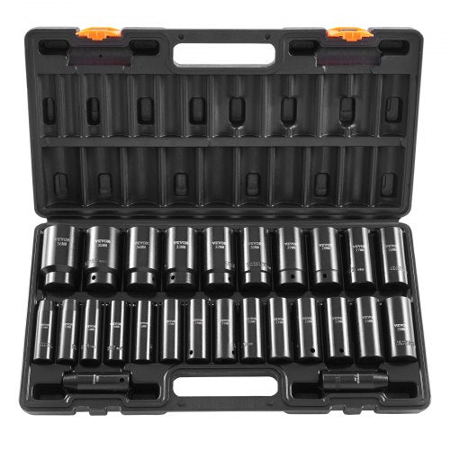 Impact Socket Set 12 26 Piece Impact Sockets Deep Socket 6Point