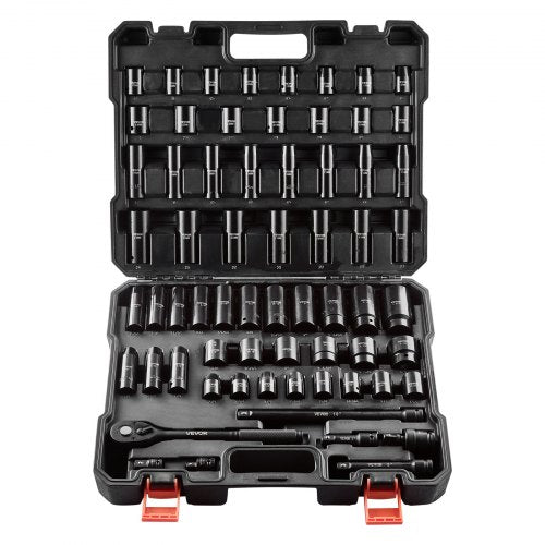 Drive Impact Socket Set 12 – 65PCS Deep Standard Socket Set SAE 38 to 114