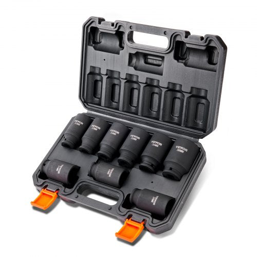 1/2" Drive Impact Socket Set 9 Piece Deep Socket Set Metric 29-38mm