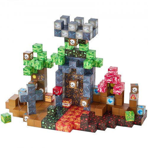 Magnetic Blocks 150 PCS Dark Castle Set Magnetic Building Cubes for Kids