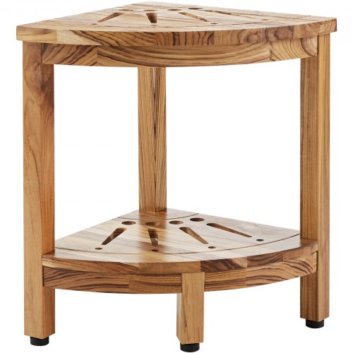 Corner Teak Shower Bench 17 Height 12 Radius 100 Teak Wood Corner