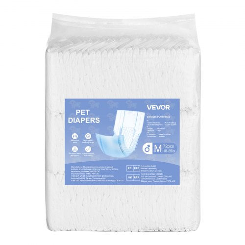 Disposable Male Dog Diapers Super Absorbent Male Dog Wraps 360 °