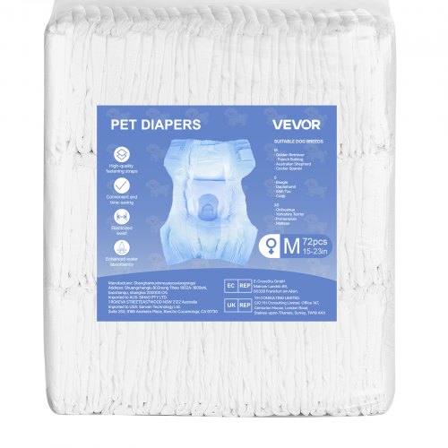 Disposable Dog Diapers Super Absorbent Female Dog Diapers 360° LeakProof