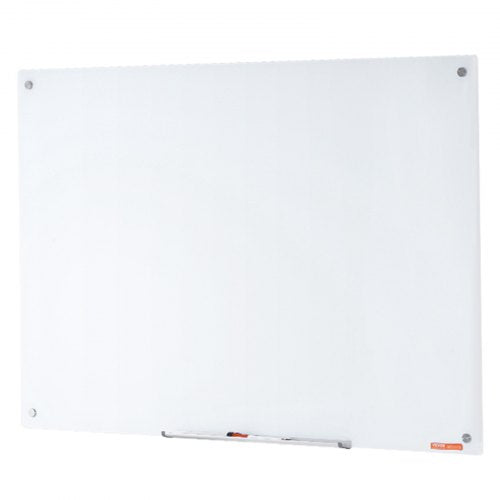 Magnetic Glass Whiteboard Dry Erase Board 48x32 WallMounted Large White