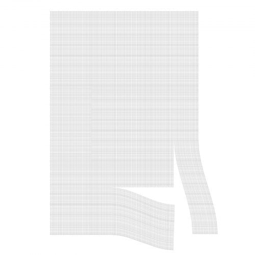 Magnetic Window Screen 58.27 x 39.17 inch PVC and Fiberglass Mesh White