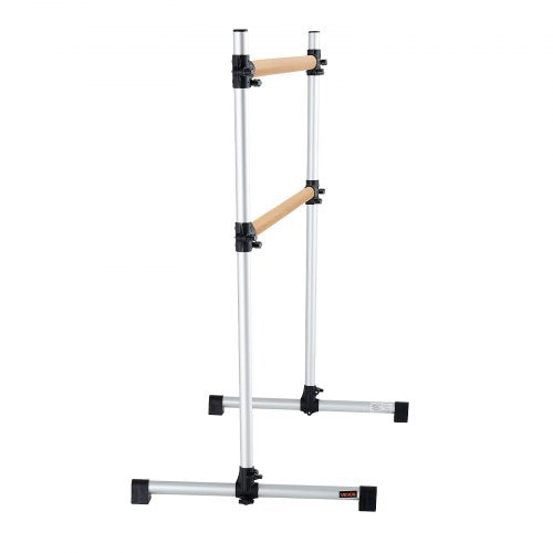 Ballet Barre 4 Ft Double Beechwood Barre Bar for Home Freestanding