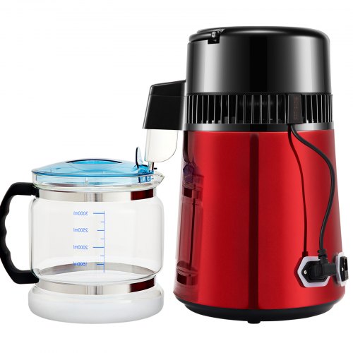 1.1Gal Water Distiller 0.3Gal/H 750W Distilled Water Maker Machine 0-99H
