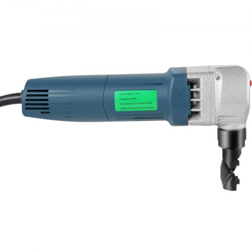 Electric Sheet Metal Cutter 380W Power 1800RPM Rotor Speed 007in18mm
