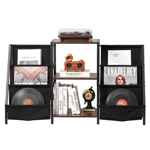 Record Player Stand 3 Tiers Metal Vinyl Record Stand Turntable Stand