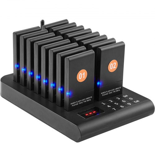 Restaurant Pager System Wireless 500m Long Range Lineup Waiting Queue
