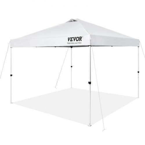 Pop Up Canopy Tent 10 x 10 ft 250 D PU Silver Coated Tarp with Portable