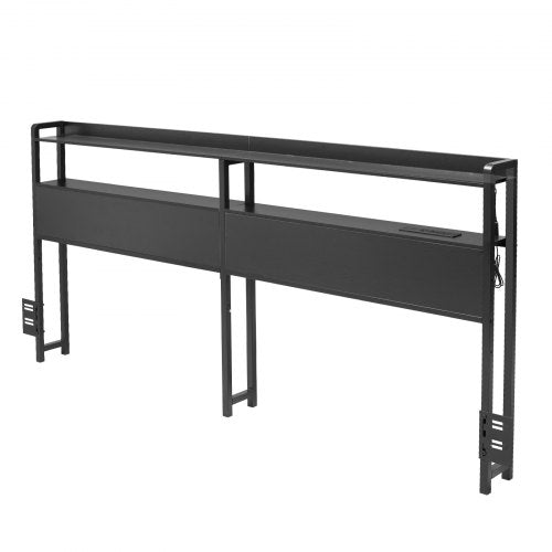 Headboard for Queen Size Bed Adjustable Height Headboard with 2 Shelves