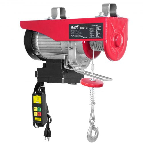 Wireless Electric Hoist 440 lbs 110V Electric Steel Wire Winch with Wireless