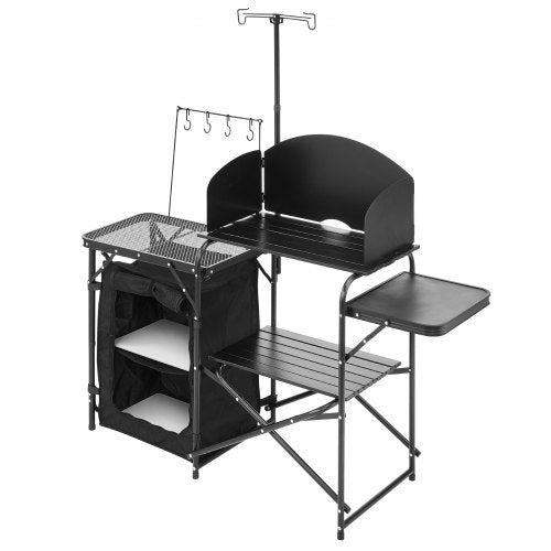 Camping Kitchen Table Outdoor Camp Cooking Table Aluminum Portable Cook
