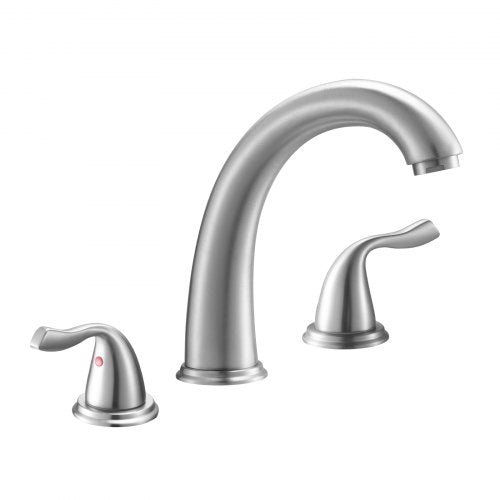 Roman Tub Faucet 3 Hole Waterfall Bathtub Faucet Gooseneck Bath Tubs
