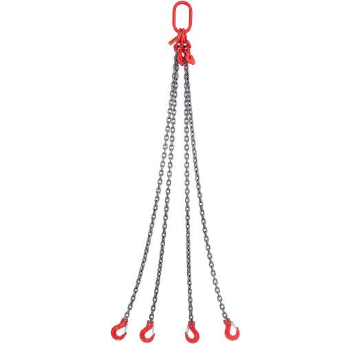 Chain Sling 516 inch x 5 ft Lifting Chains with Hooks G80 Engine Chain