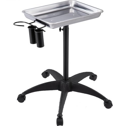 Mayo Stand Medical Tray Height Adjustable Stainless Steel Salon Tray Easy