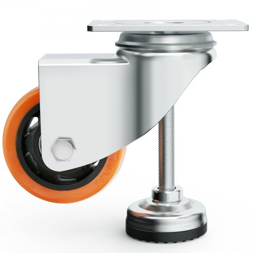 Leveling Casters Set of 4 720 lbs Total Load Capacity 3 inches Diameter