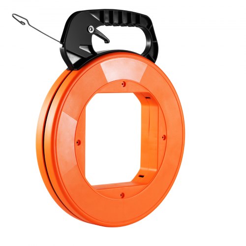 Fish Tape 120foot 18inch Steel Wire Puller with Optimized Housing and Handle