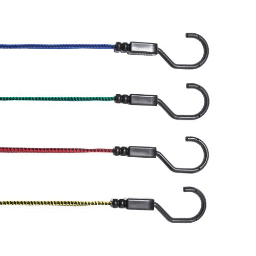 32 Piece Flat Bungee Cord Set 17 mm Heavy Duty Bungee Straps with A3 Steel