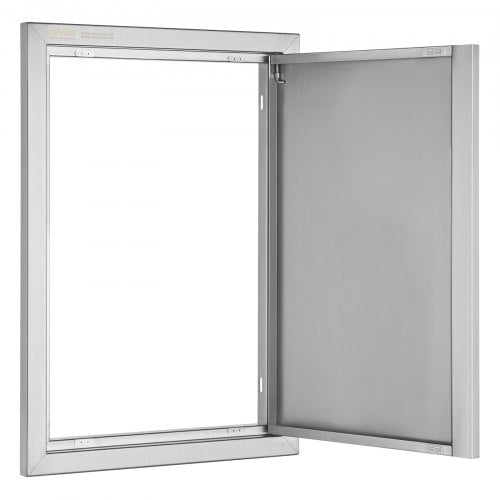 BBQ Access Door 17W x 24H Inch Single Outdoor Kitchen Door Stainless Steel
