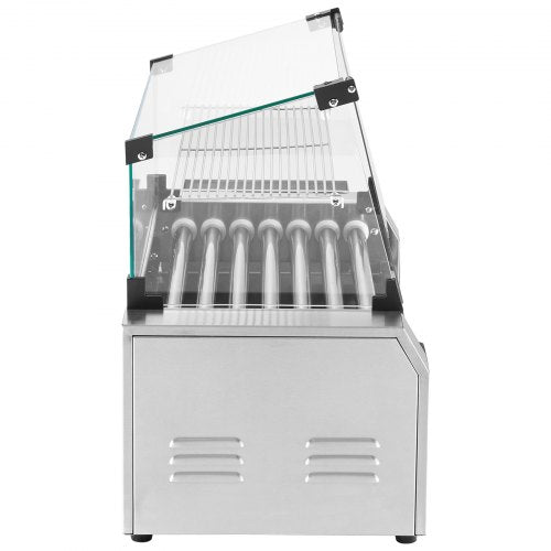 Hot Dog Roller 18 Hot Dog 7 Rollers Stainless Steel Sausage Grill Cooker