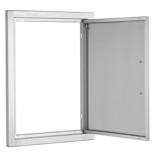 BBQ Access Door 16W x 22H Inch Single Outdoor Kitchen Door Stainless Steel