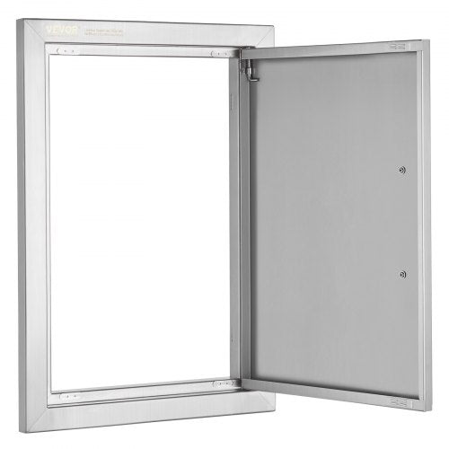BBQ Access Door 14W x 20H Inch Single Outdoor Kitchen Door Stainless Steel
