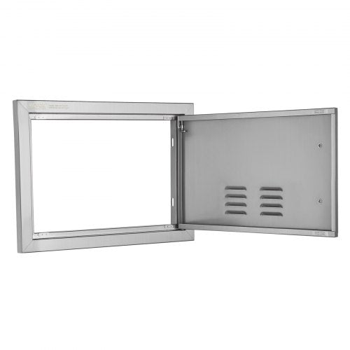BBQ Access Door 20W x 14H Inch Single Outdoor Kitchen Door Stainless Steel